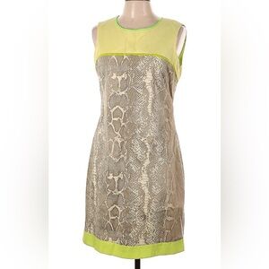 T Tahari Snakeskin print dress
